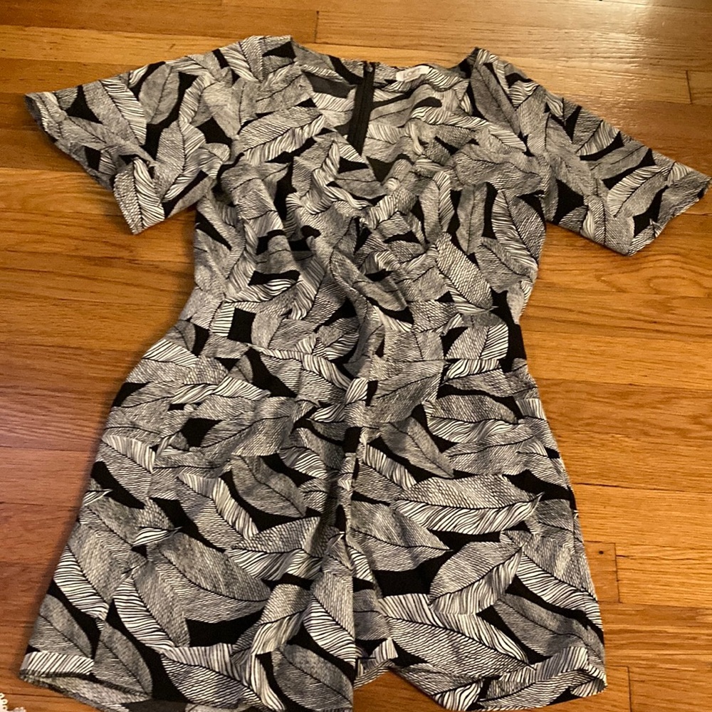 Black and white romper